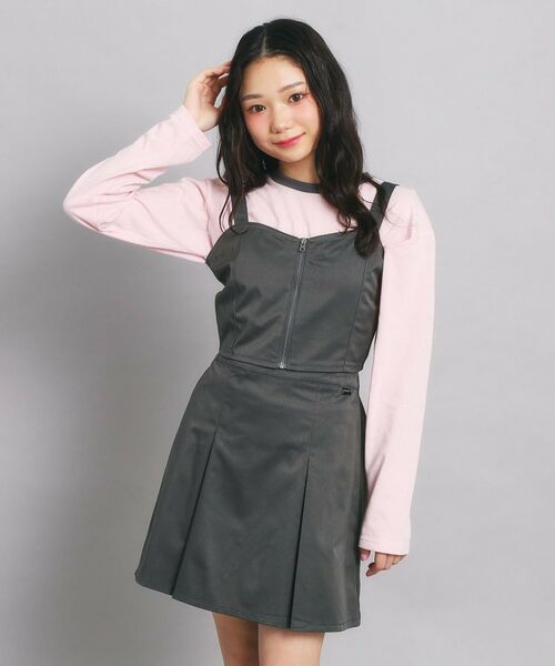 PINK-latte/ピンク ラテ 【セットアップ】ビスチェ＋スカートSET グレー(012) 16(160cm)