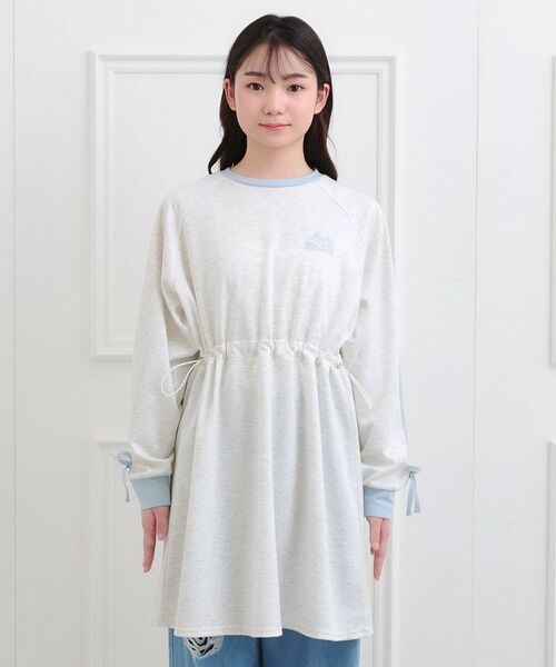 PINK-latte / ピンク ラテ ミニ丈・ひざ丈ワンピース | ポンチドロストワンピース | 詳細1