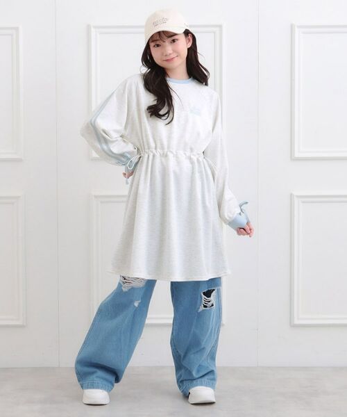 PINK-latte / ピンク ラテ ミニ丈・ひざ丈ワンピース | ポンチドロストワンピース | 詳細17