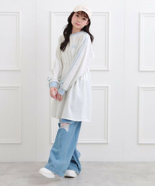 PINK-latte / ピンク ラテ ミニ丈・ひざ丈ワンピース | ポンチドロストワンピース | 詳細18