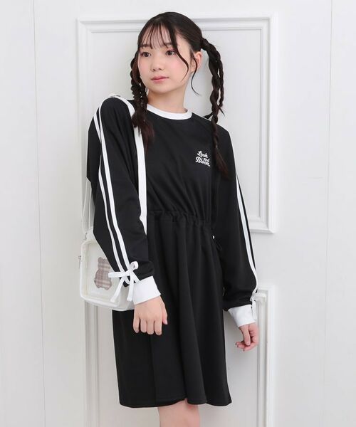 PINK-latte / ピンク ラテ ミニ丈・ひざ丈ワンピース | ポンチドロストワンピース | 詳細9