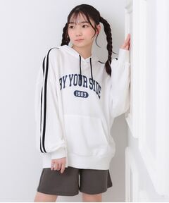 PINK-latte / ピンク ラテ セットアップ | 袖ラインパーカ＋ショートパンツセット