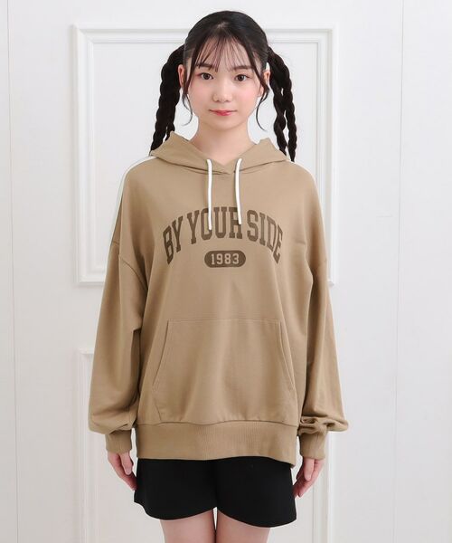 PINK-latte / ピンク ラテ セットアップ | 袖ラインパーカ＋ショートパンツセット | 詳細1