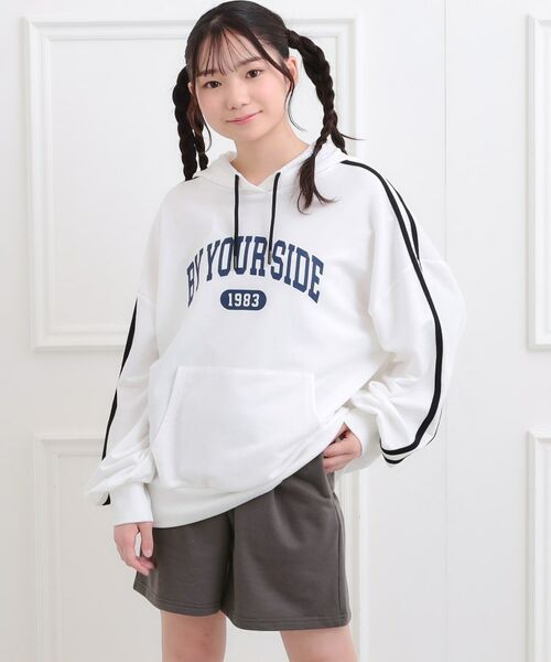 PINK-latte / ピンク ラテ セットアップ | 袖ラインパーカ＋ショートパンツセット | 詳細16