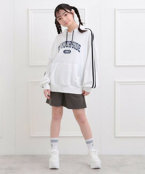 PINK-latte / ピンク ラテ セットアップ | 袖ラインパーカ＋ショートパンツセット | 詳細18