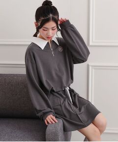 PINK-latte / ピンク ラテ セットアップ | 【セットアップ】ハーフジップ＋カーゴスカート