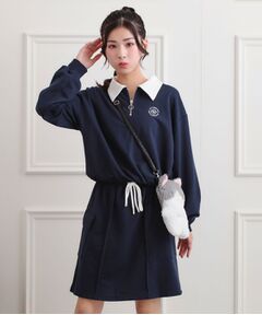 PINK-latte / ピンク ラテ セットアップ | 【セットアップ】ハーフジップ＋カーゴスカート