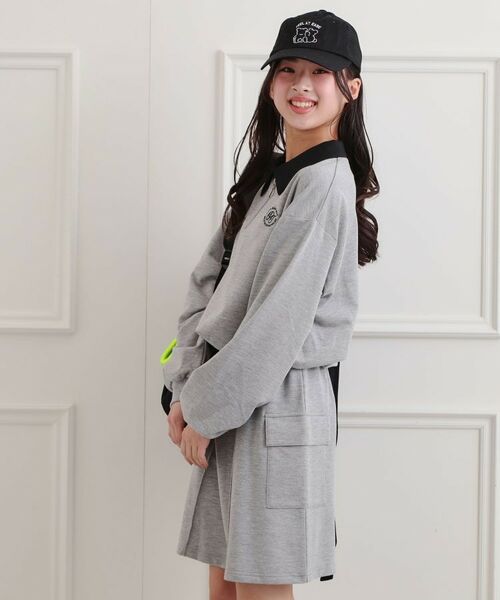 PINK-latte / ピンク ラテ セットアップ | 【セットアップ】ハーフジップ＋カーゴスカート | 詳細14