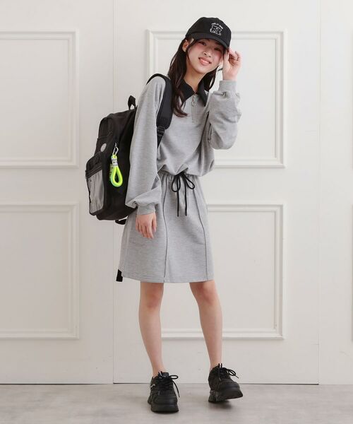 PINK-latte / ピンク ラテ セットアップ | 【セットアップ】ハーフジップ＋カーゴスカート | 詳細15