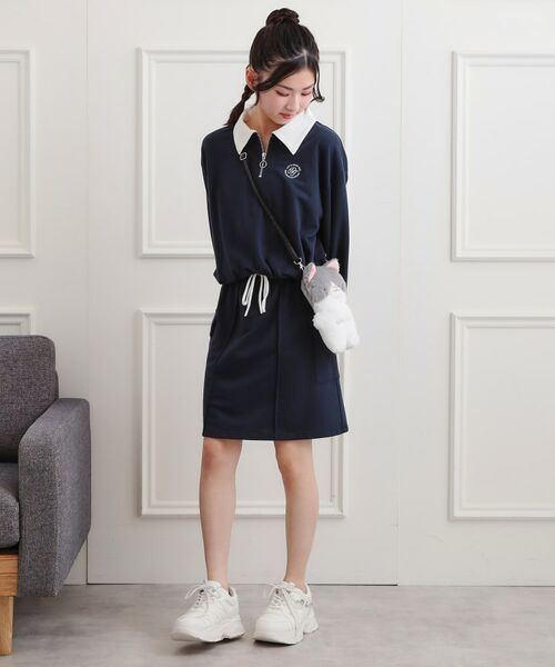 PINK-latte / ピンク ラテ セットアップ | 【セットアップ】ハーフジップ＋カーゴスカート | 詳細26