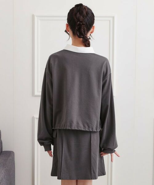 PINK-latte / ピンク ラテ セットアップ | 【セットアップ】ハーフジップ＋カーゴスカート | 詳細3