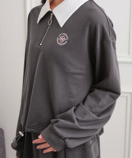 PINK-latte / ピンク ラテ セットアップ | 【セットアップ】ハーフジップ＋カーゴスカート | 詳細5
