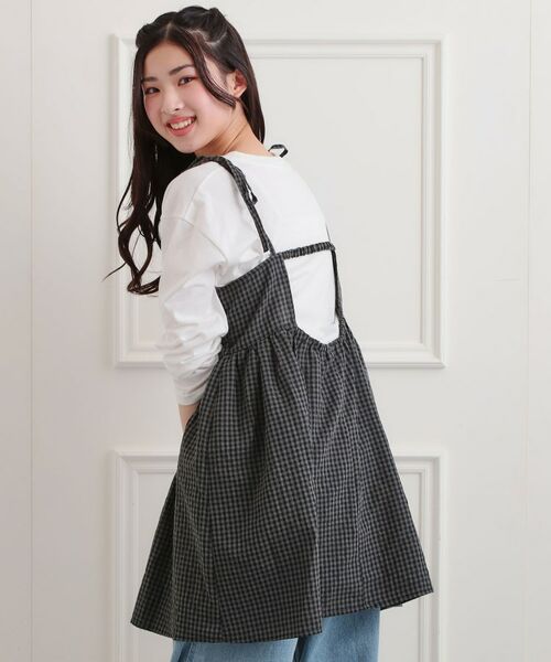 PINK-latte / ピンク ラテ その他トップス | ギンガムキャミワンピ+ロンTセット | 詳細14