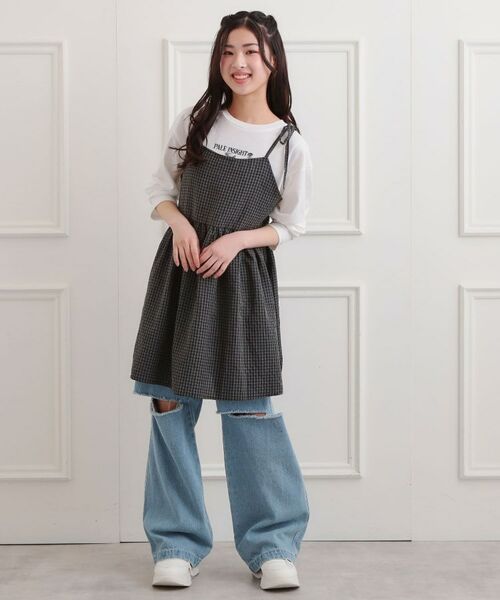 PINK-latte / ピンク ラテ その他トップス | ギンガムキャミワンピ+ロンTセット | 詳細15