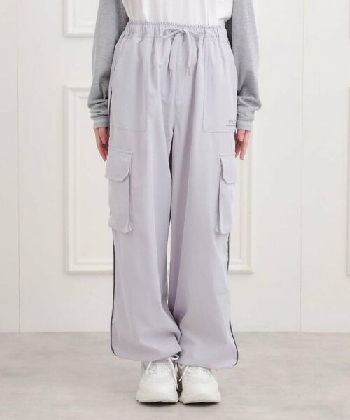 PINK-latte / ピンク ラテ パンツ | ベーシックパイピングカーゴパンツ | 詳細1