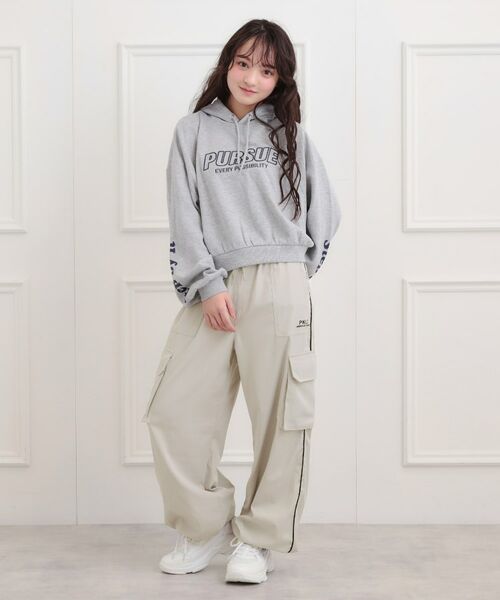 PINK-latte / ピンク ラテ パンツ | ベーシックパイピングカーゴパンツ | 詳細10