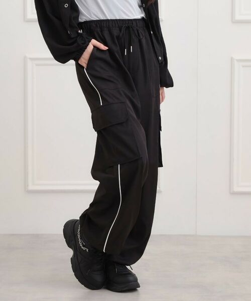 PINK-latte / ピンク ラテ パンツ | ベーシックパイピングカーゴパンツ | 詳細13