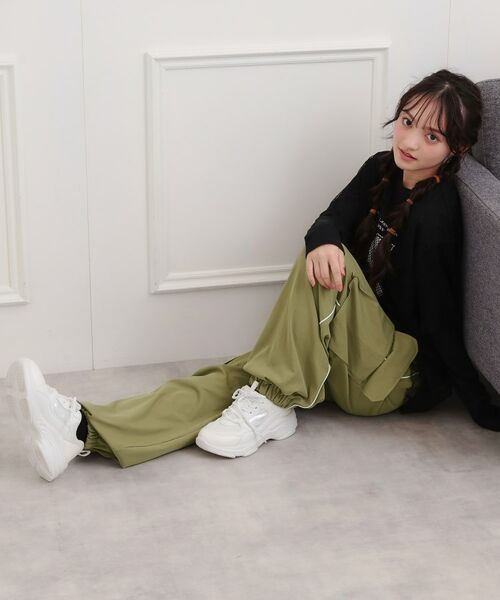 PINK-latte / ピンク ラテ パンツ | ベーシックパイピングカーゴパンツ | 詳細17