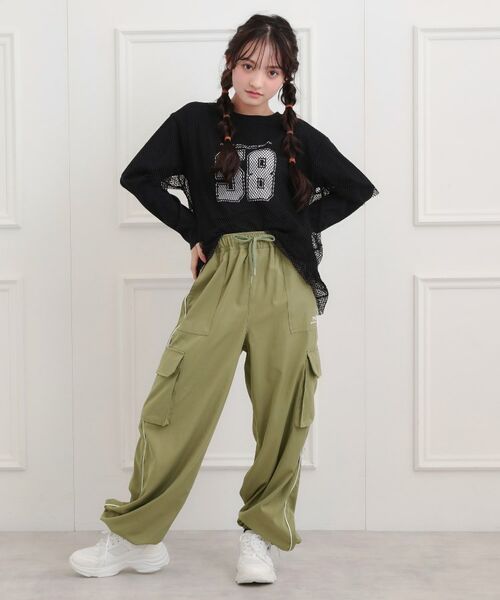 PINK-latte / ピンク ラテ パンツ | ベーシックパイピングカーゴパンツ | 詳細18