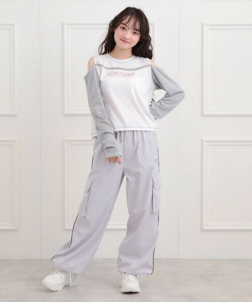 PINK-latte / ピンク ラテ パンツ | ベーシックパイピングカーゴパンツ | 詳細21