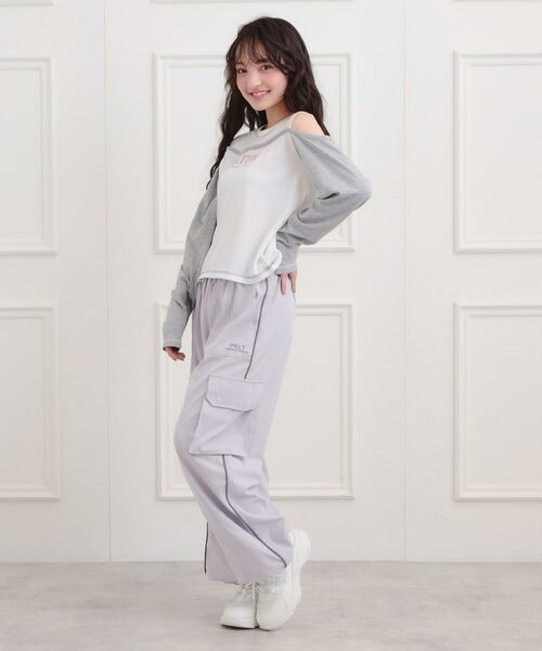 PINK-latte / ピンク ラテ パンツ | ベーシックパイピングカーゴパンツ | 詳細22