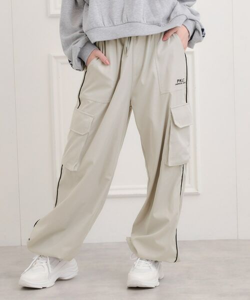 PINK-latte / ピンク ラテ パンツ | ベーシックパイピングカーゴパンツ | 詳細9