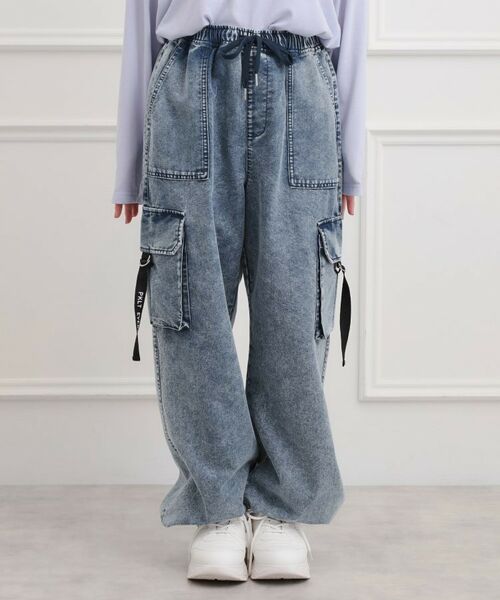 PINK-latte / ピンク ラテ デニムパンツ | ベーシックデニムカーゴパンツ | 詳細1