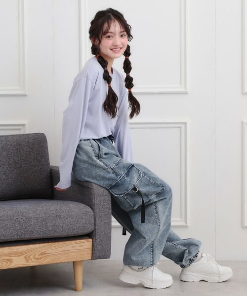 PINK-latte / ピンク ラテ デニムパンツ | ベーシックデニムカーゴパンツ | 詳細12