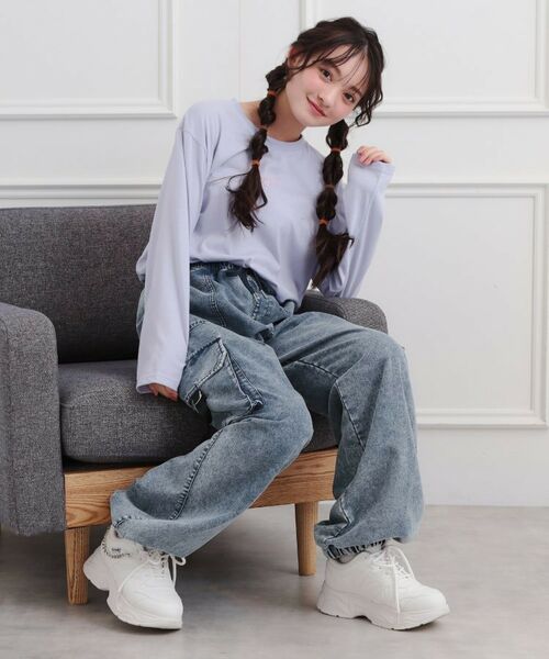 PINK-latte / ピンク ラテ デニムパンツ | ベーシックデニムカーゴパンツ | 詳細13