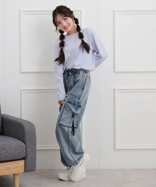 PINK-latte / ピンク ラテ デニムパンツ | ベーシックデニムカーゴパンツ | 詳細14