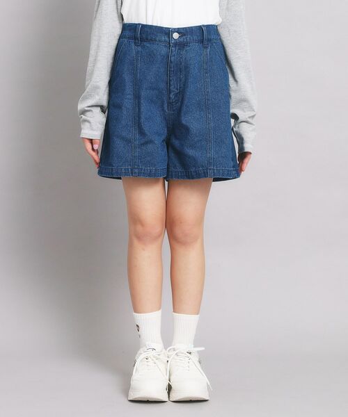 PINK-latte / ピンク ラテ ショート・ハーフ・半端丈パンツ | ハイウエストショートパンツ | 詳細1