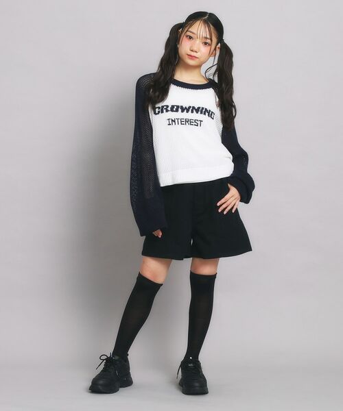 PINK-latte / ピンク ラテ ショート・ハーフ・半端丈パンツ | ハイウエストショートパンツ | 詳細10