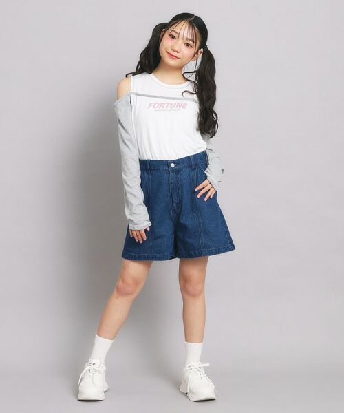 PINK-latte / ピンク ラテ ショート・ハーフ・半端丈パンツ | ハイウエストショートパンツ | 詳細18