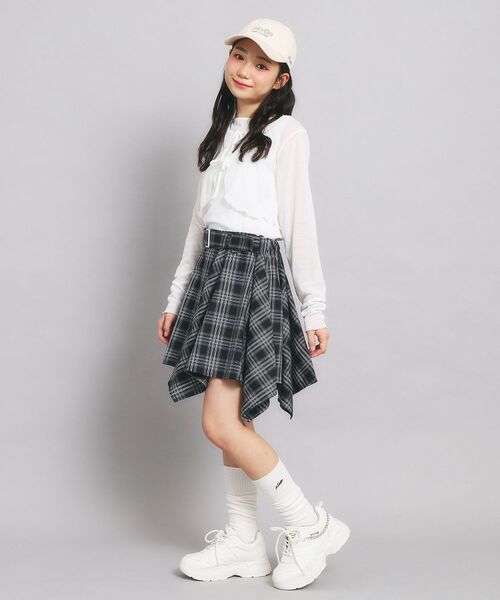 PINK-latte / ピンク ラテ ミニ・ひざ丈スカート | 変形ヘムスカート | 詳細10