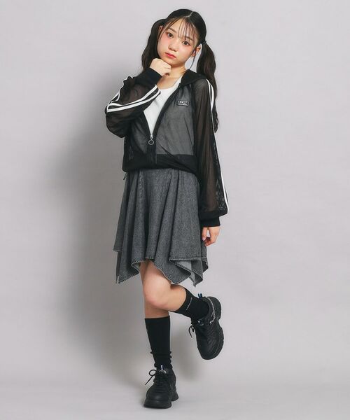 PINK-latte / ピンク ラテ ミニ・ひざ丈スカート | 変形ヘムスカート | 詳細14