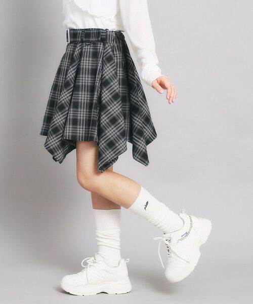 PINK-latte / ピンク ラテ ミニ・ひざ丈スカート | 変形ヘムスカート | 詳細8