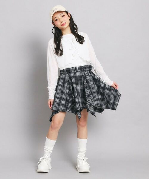 PINK-latte / ピンク ラテ ミニ・ひざ丈スカート | 変形ヘムスカート | 詳細9