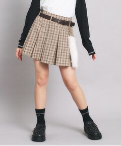 PINK-latte / ピンク ラテ ミニ・ひざ丈スカート | ベルト付プリーツスカート