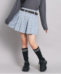 PINK-latte / ピンク ラテ ミニ・ひざ丈スカート | ベルト付プリーツスカート