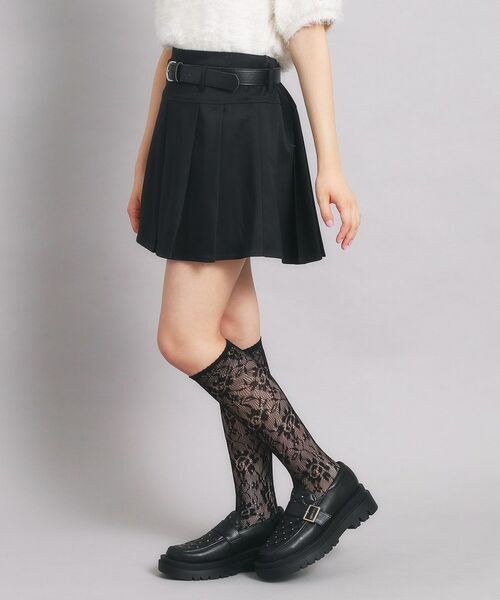 PINK-latte / ピンク ラテ ミニ・ひざ丈スカート | ベルト付プリーツスカート | 詳細12