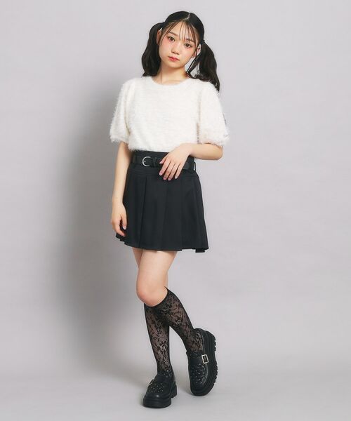 PINK-latte / ピンク ラテ ミニ・ひざ丈スカート | ベルト付プリーツスカート | 詳細14