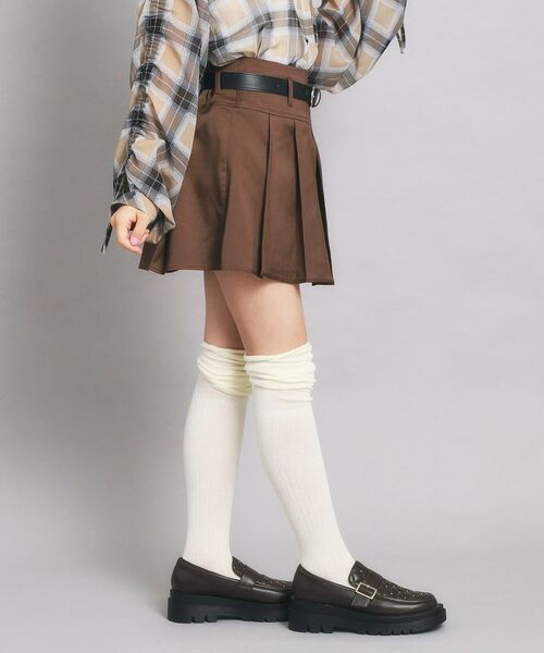 PINK-latte / ピンク ラテ ミニ・ひざ丈スカート | ベルト付プリーツスカート | 詳細16