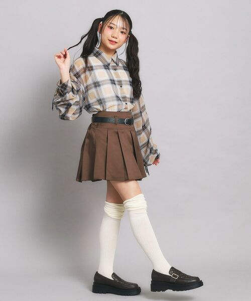 PINK-latte / ピンク ラテ ミニ・ひざ丈スカート | ベルト付プリーツスカート | 詳細18