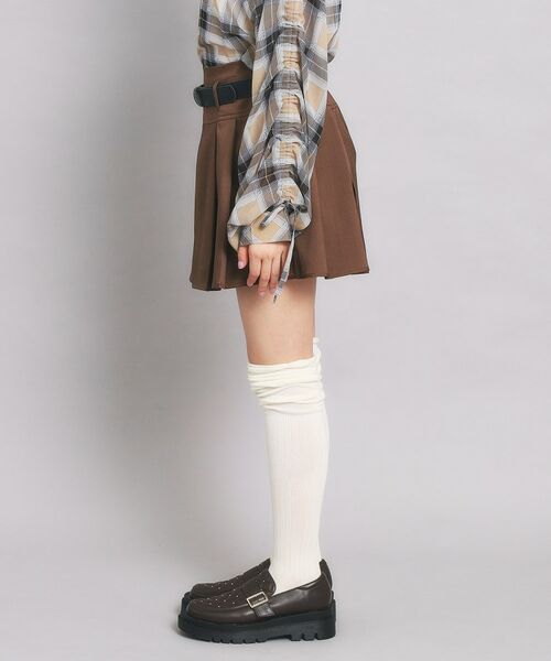PINK-latte / ピンク ラテ ミニ・ひざ丈スカート | ベルト付プリーツスカート | 詳細2