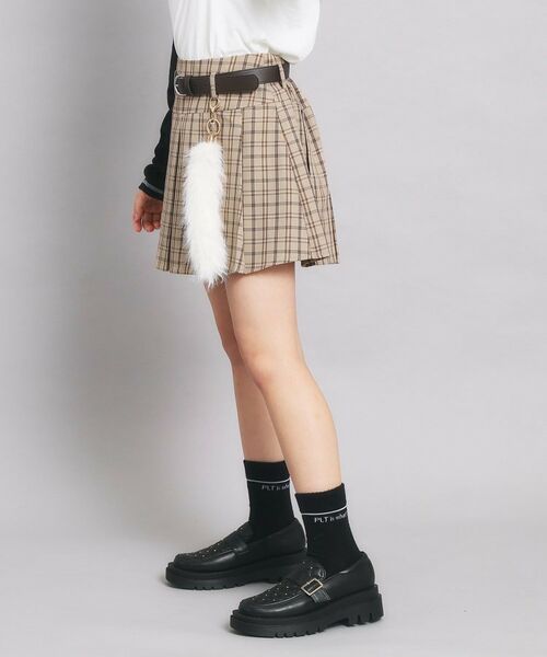 PINK-latte / ピンク ラテ ミニ・ひざ丈スカート | ベルト付プリーツスカート | 詳細20