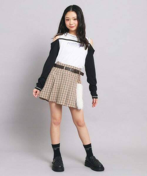 PINK-latte / ピンク ラテ ミニ・ひざ丈スカート | ベルト付プリーツスカート | 詳細21