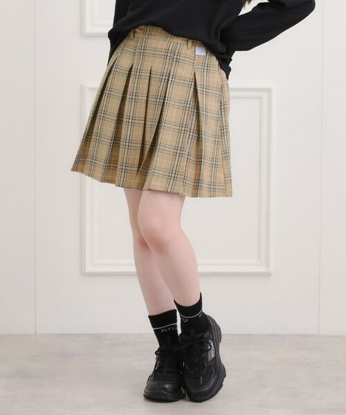 PINK-latte/ピンク ラテ インパン付プリーツスカート ライトベージュ(251) 14(140cm) PINK-latte/ピンク ラテ インパン付プリーツスカート ライトベージュ(251) 14(140cm)