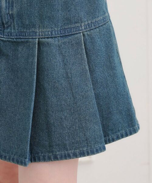 PINK-latte / ピンク ラテ デニムスカート | デニム裾プリーツスカート | 詳細7