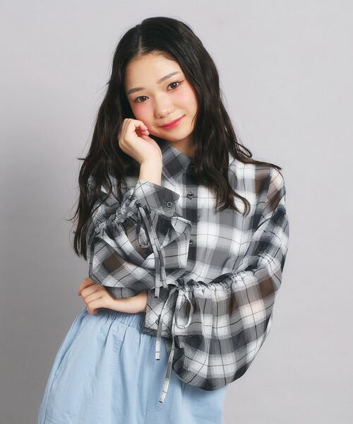 PINK-latte / ピンク ラテ その他トップス | 【セットアイテム】ドロストチェック+タンクセット(ブラック(219))