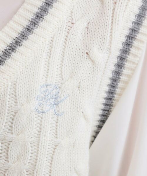 PINK-latte / ピンク ラテ シャツ・ブラウス | ニットベストドッキングシャツ | 詳細12